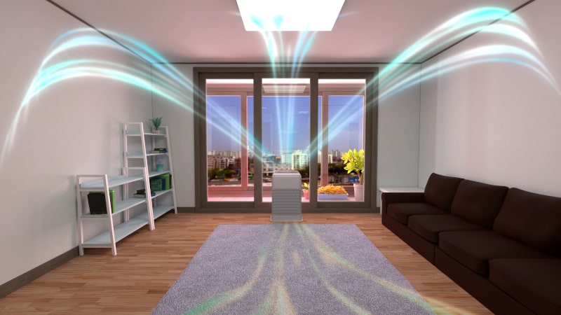 Air Purifier Cleans the Air