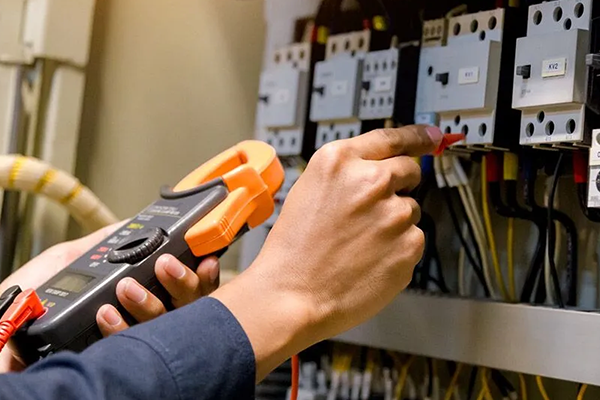 Electrical work being done