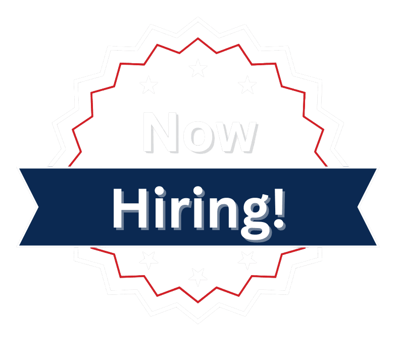 Now Hiring Badge Sandhills